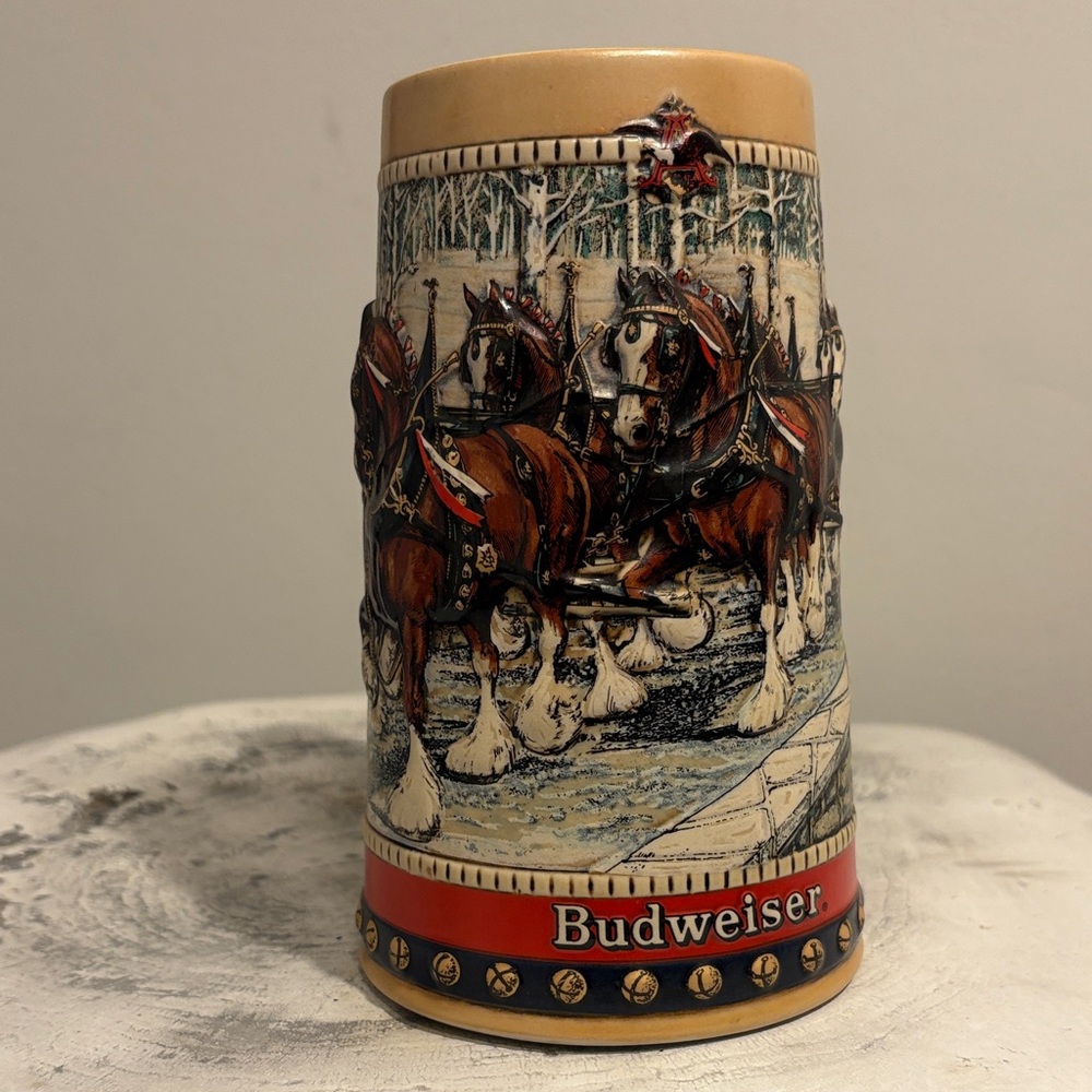 1988 Budweiser Holiday Collector's Series Stein